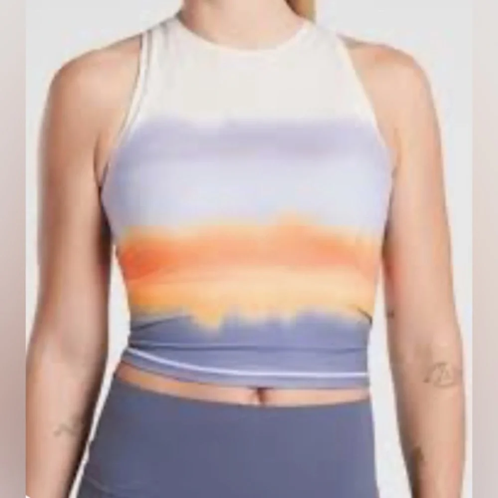 Athleta Shanti Printed Crop Tank - Picture 1 of 5